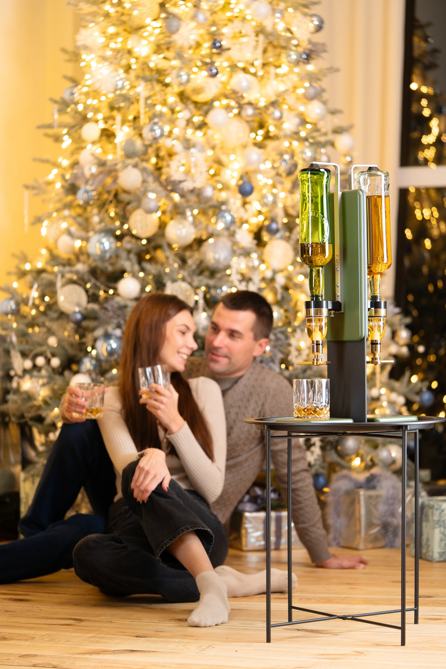 Double alcohol dispenser "Green"